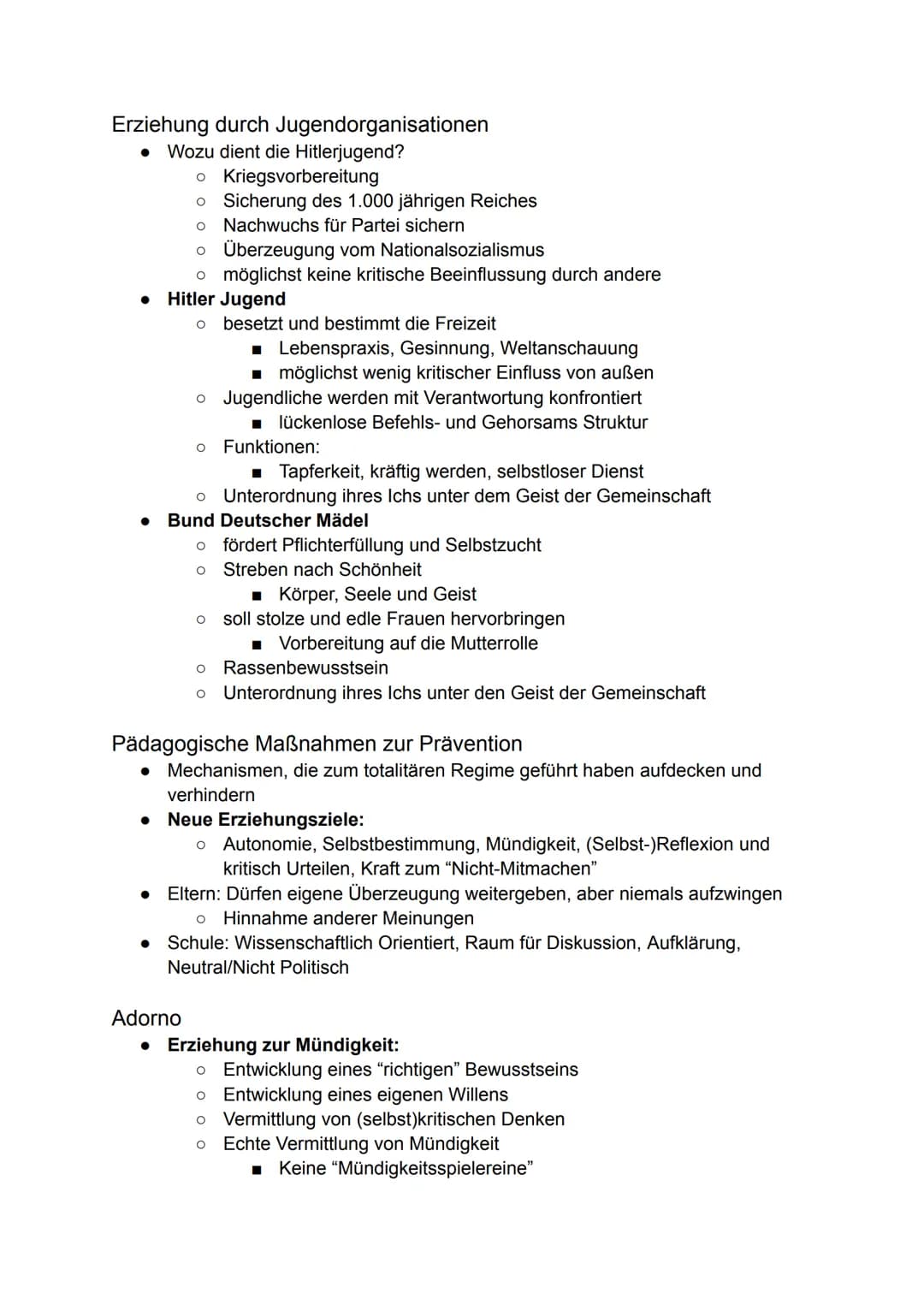 Erziehung im Nationalsozialismus
4 Grundprinzipien nationalpolitischer Anschauung
1. Rasseprinzip
• Einteilung der Menschen in Rassen
• "Züc