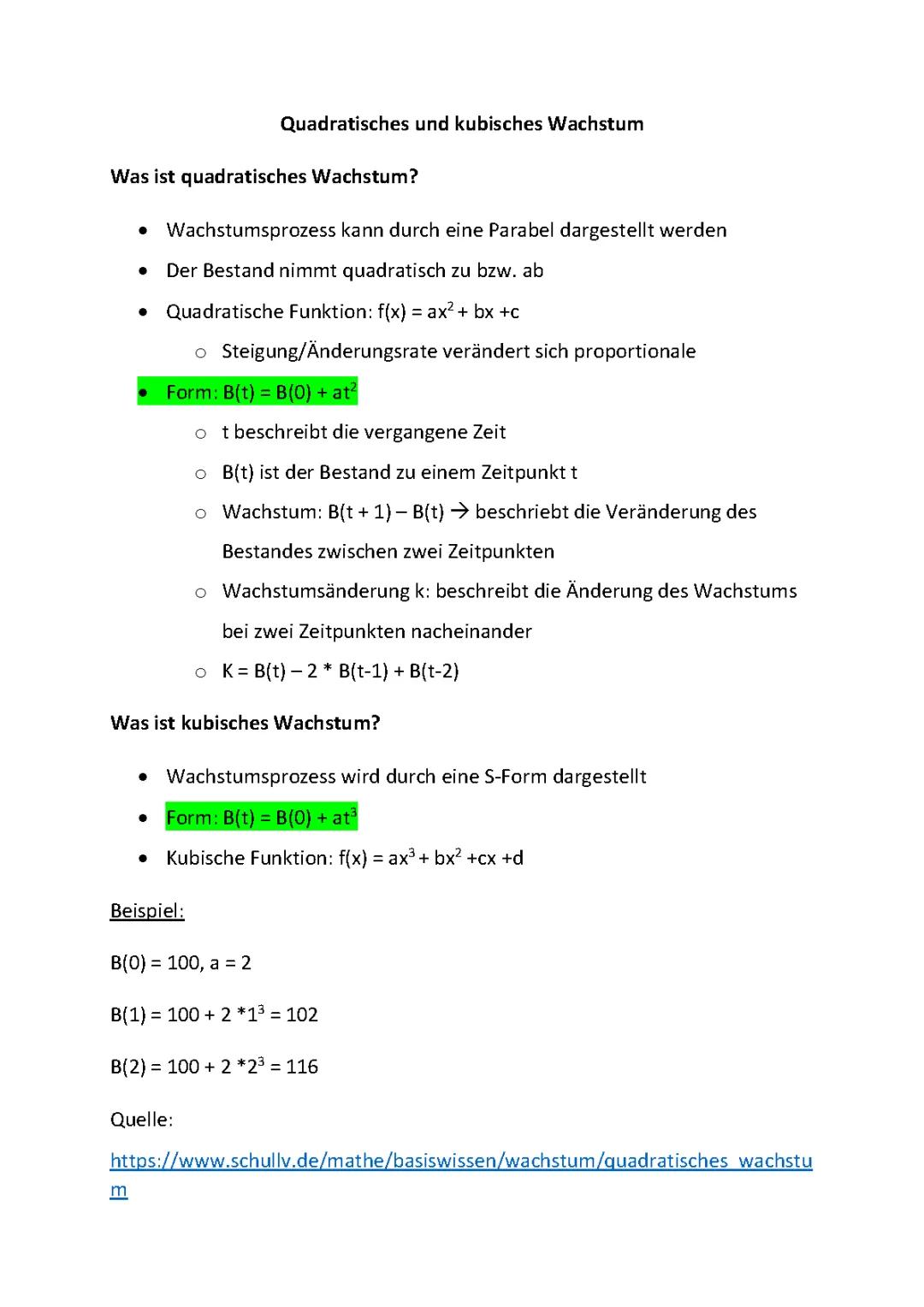 Quadratisches vs. Exponentielles Wachstum einfach erklärt – Beispiele & Aufgaben