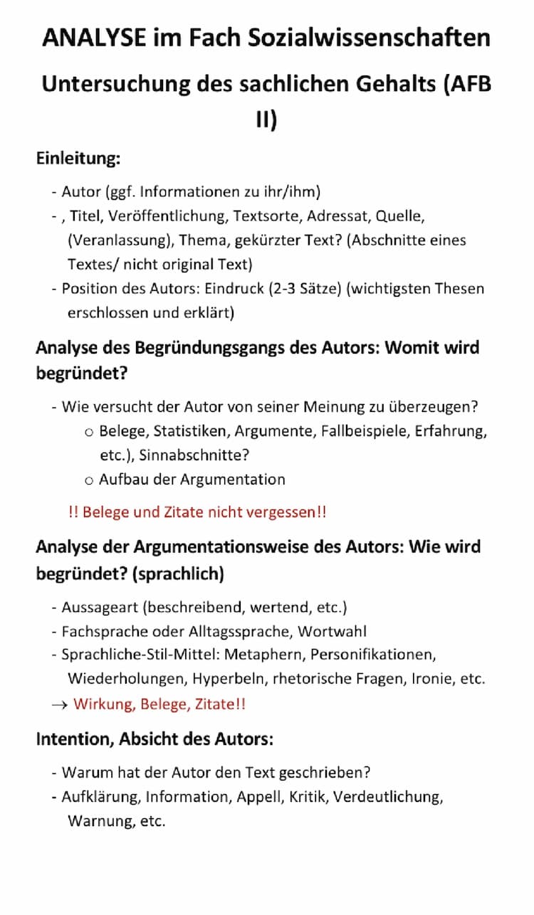 Know Sowi Klausur (Analyse, Erörterung und Darstellung) thumbnail