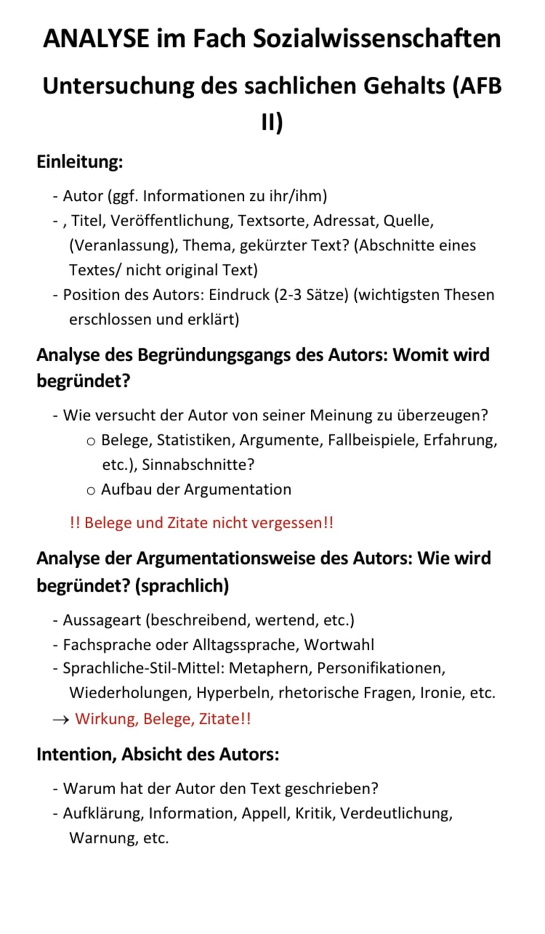 ERÖRTERUNG im Fach
Sozialwissenschaften
Diskussion von Pro- und Kontra-
Argumenten (AFB III)
Einleitung:
- Kurz und knapp die Frage vorstell