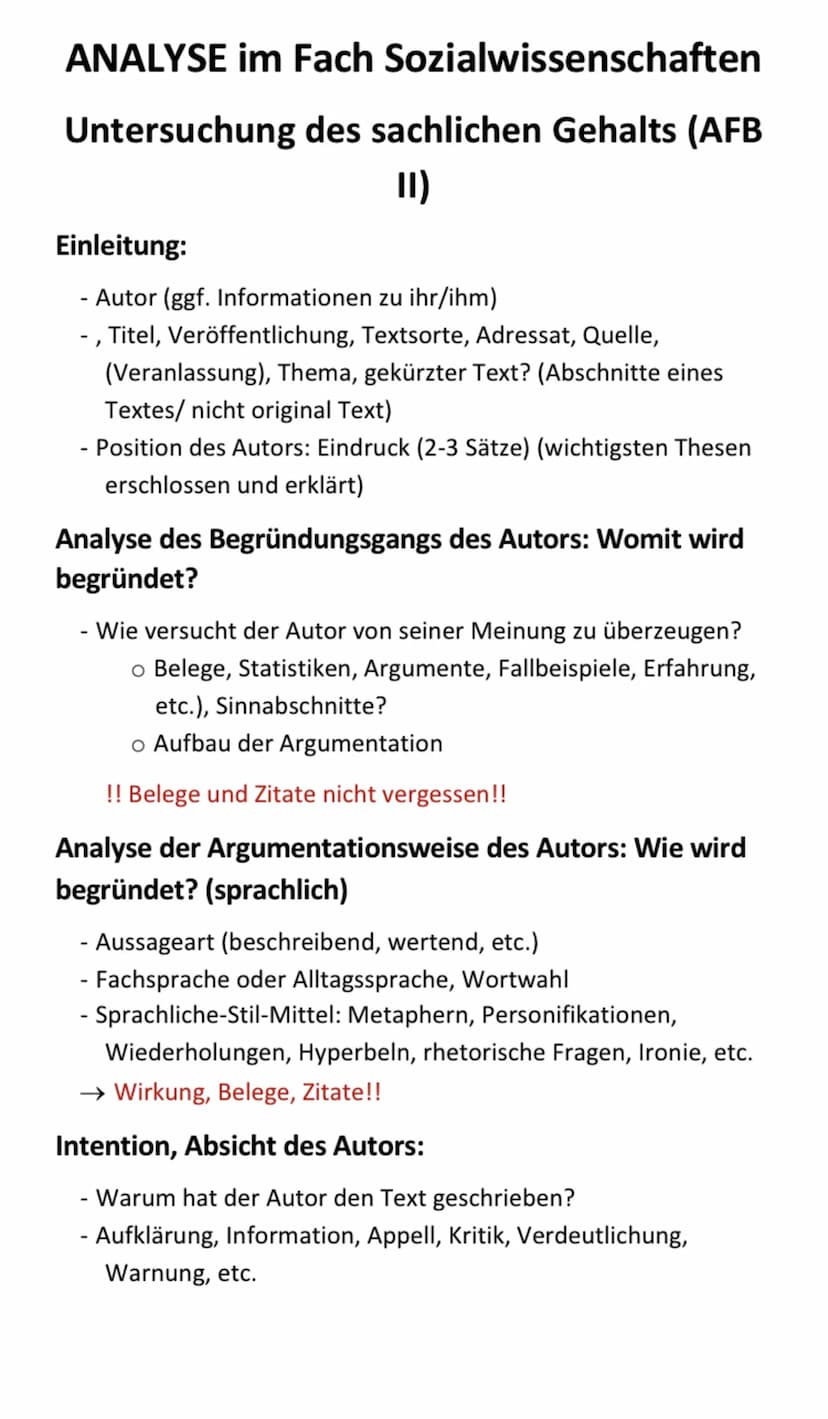 ERÖRTERUNG im Fach
Sozialwissenschaften
Diskussion von Pro- und Kontra-
Argumenten (AFB III)
Einleitung:
- Kurz und knapp die Frage vorstell