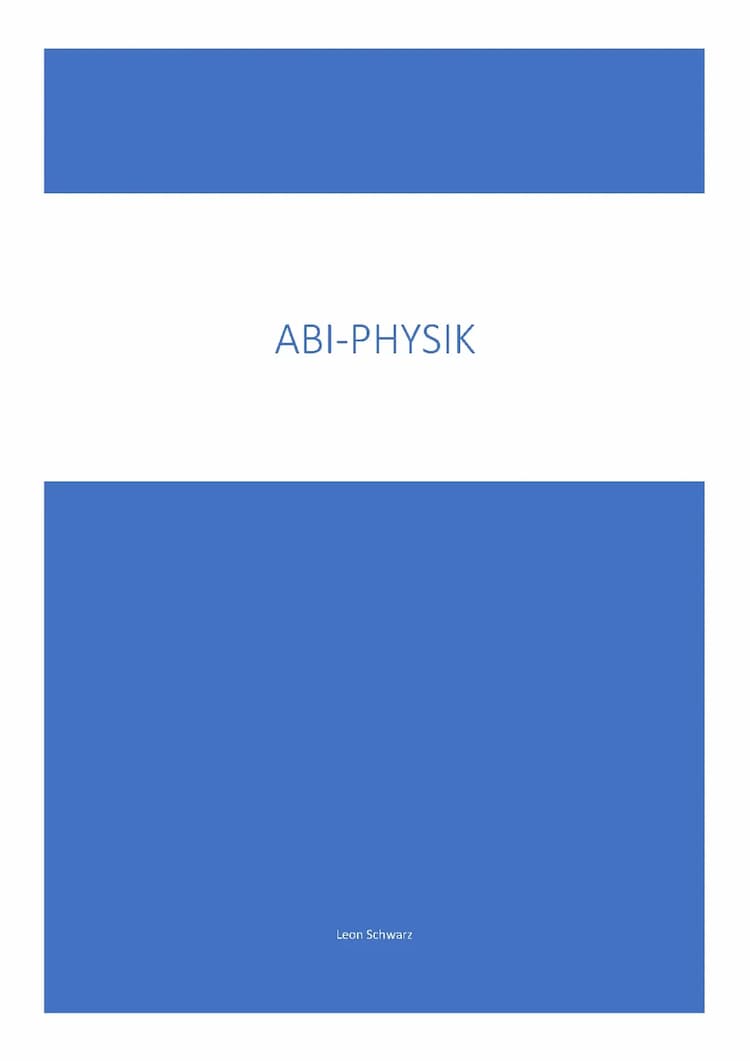 Know Physik Abitur 2022 Lernzettel thumbnail