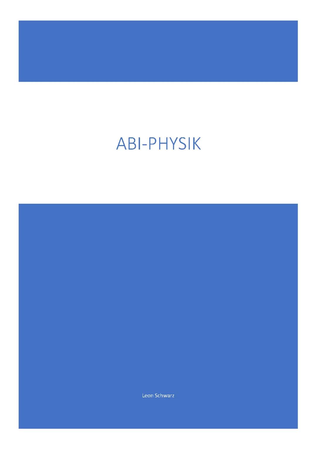 Physik Abi Aufgaben mit Lösungen – PDF für 2022, 2024 und mehr!