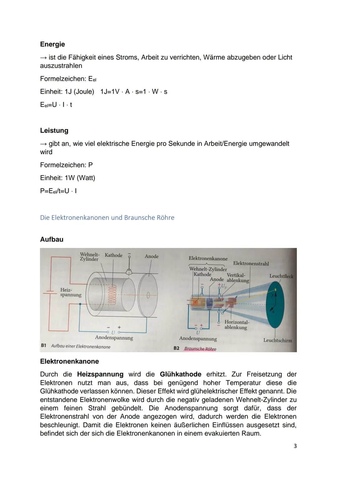 ABI-PHYSIK
Leon Schwarz Inhaltsverzeichnis
Elektrizität.
Elektrizitätslehre
Die Elektronenkanonen und Braunsche Röhre...
Elektrische Ladung 