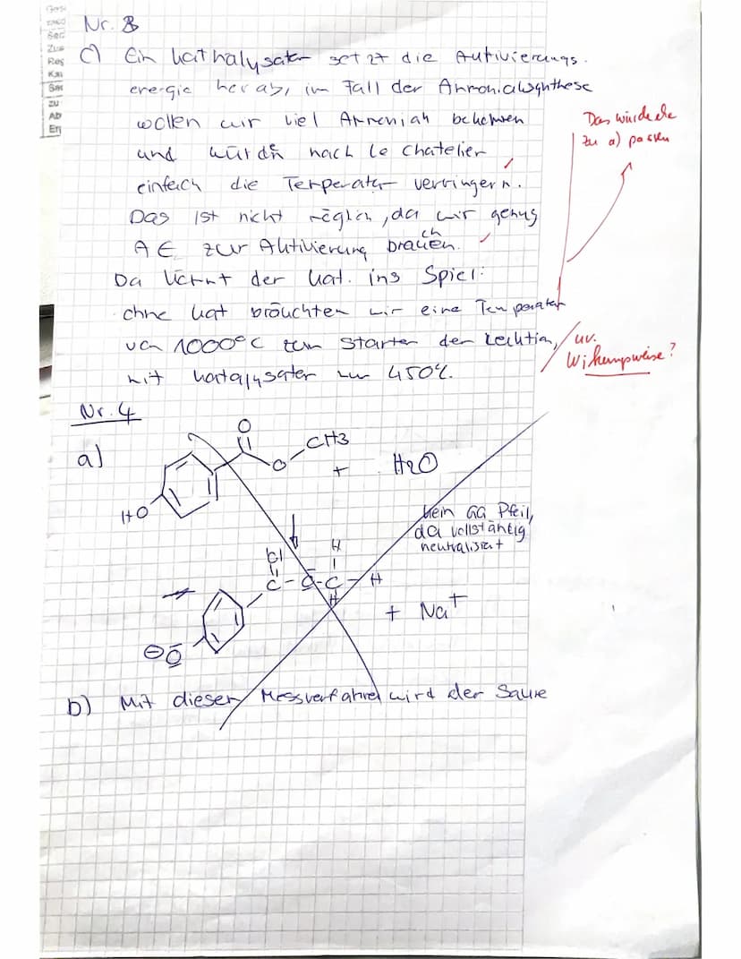 Chemie 1
Name:
Note: 12
рте
= EST THO
1) In einem Experiment wird Propansäure (P) mit Ethanol (E) unter Einwirkung eines
Katalysators zur Re