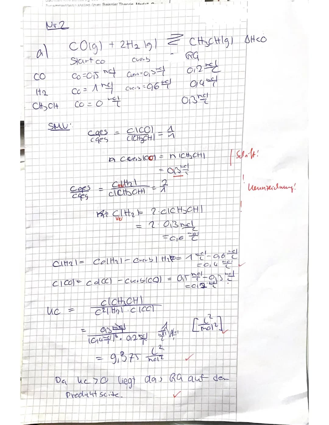 Chemie 1
Name:
Note: 12
рте
= EST THO
1) In einem Experiment wird Propansäure (P) mit Ethanol (E) unter Einwirkung eines
Katalysators zur Re