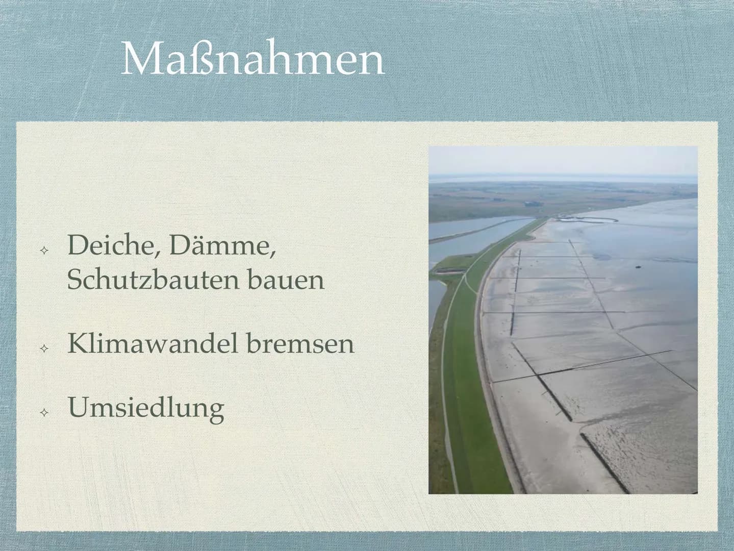 Meeresspiegelanstieg
Wir haben uns mit dem Meeresspiegelanstieg beschäftigt, der eine der wichtigsten Folgen
des anthropogenen Klimawandels 