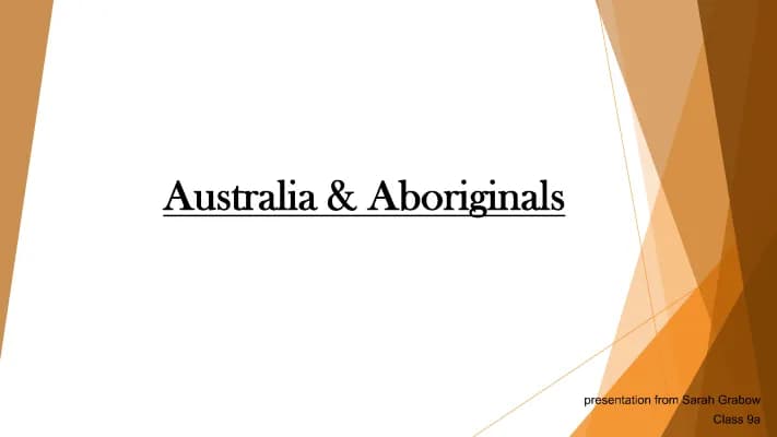 Know Präsentation Australien & Aboriginals —> englisch thumbnail