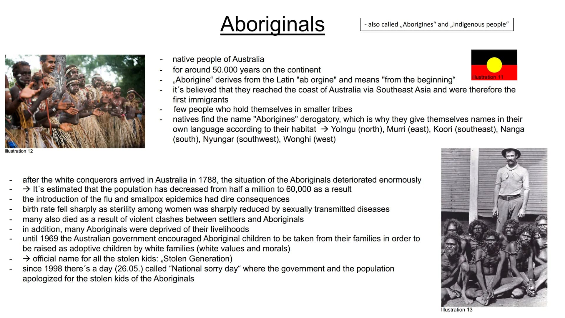 Australia & Aboriginals
presentation from Sarah Grabow
Class 9a structure:
transparency 1: cover sheet
transparency 2: structure
transparenc