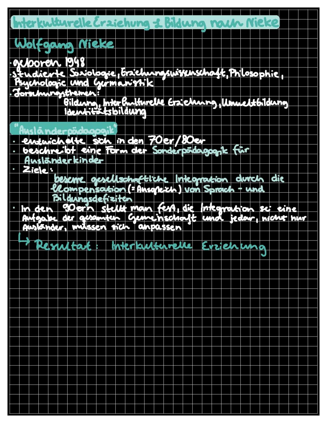 interkulturelle erziehung und bildung nach nieke