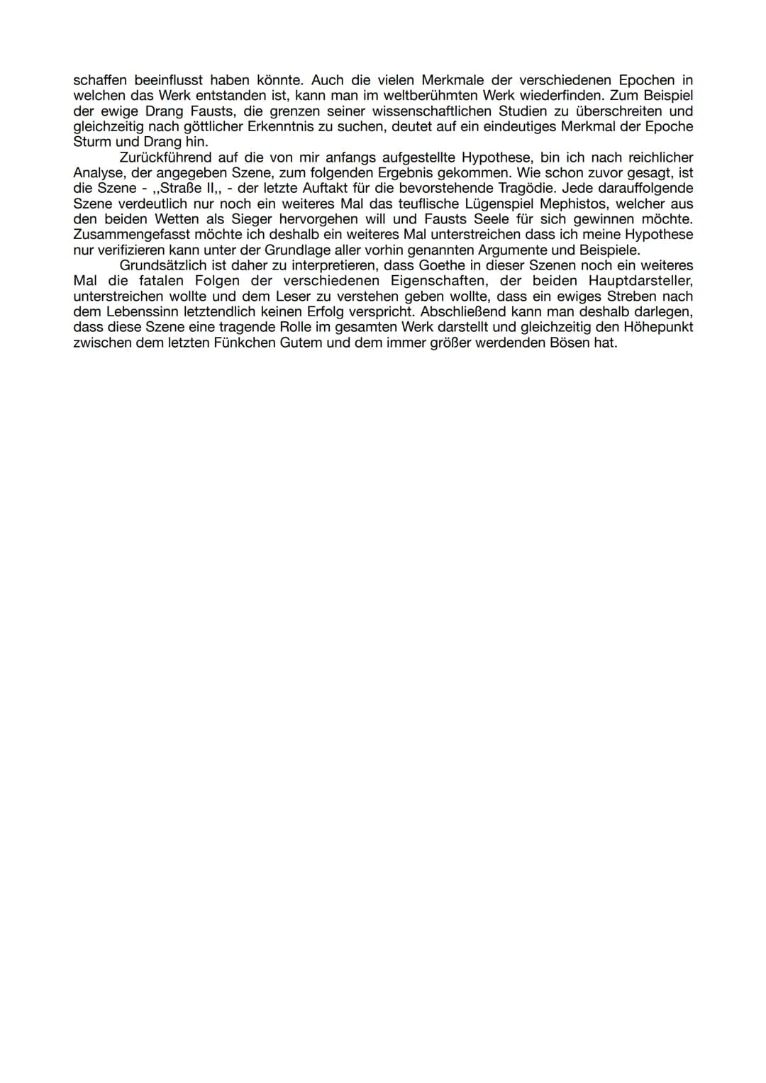 ANALYSE - FAUST
STRABE II
Die weltberühmte Tragödie ,,Faust. Der Tragödie erster Teil",wurde von Johann Wolfgang
von Goethe - über einen lan