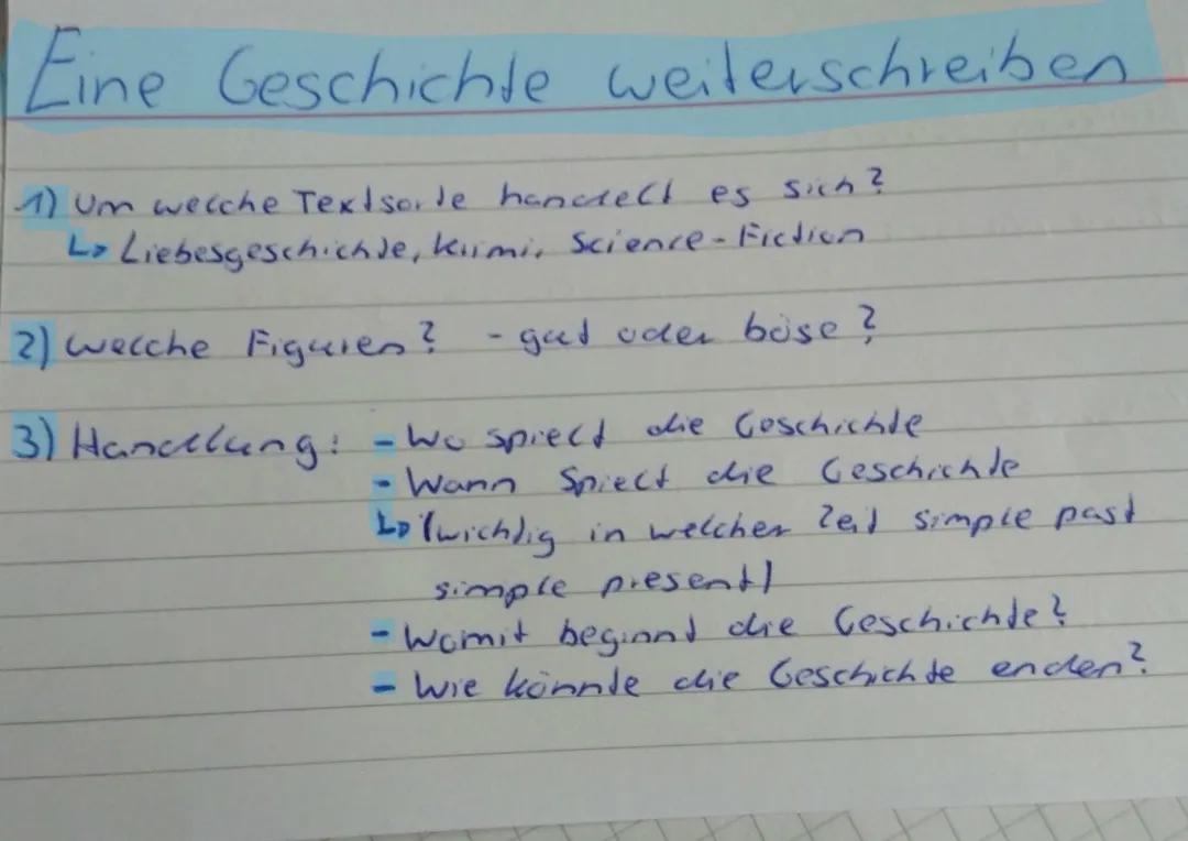 Geschichte Weiterschreiben für Kinder: Arbeitsblätter und Beispiele