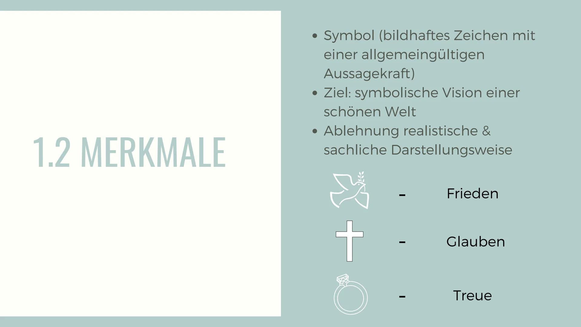 SYMBOLISMUS UND
JUGENDSTIL INHALTSVERZEICHNIS
1. Symbolismus
1.1 Zeitgeschichtlicher Hintergrund
1.2 Merkmale
1.3 Literatur
1.4 Hauptvertret