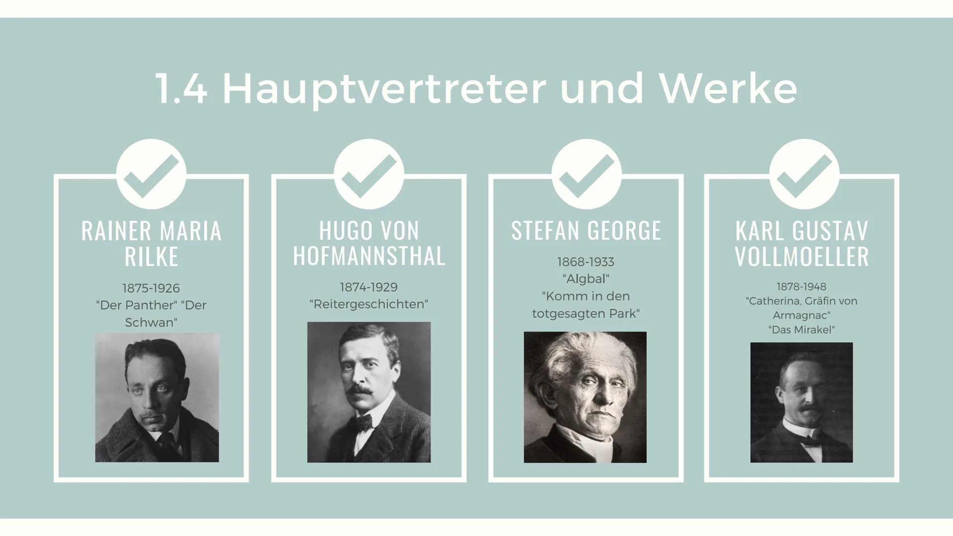 SYMBOLISMUS UND
JUGENDSTIL INHALTSVERZEICHNIS
1. Symbolismus
1.1 Zeitgeschichtlicher Hintergrund
1.2 Merkmale
1.3 Literatur
1.4 Hauptvertret