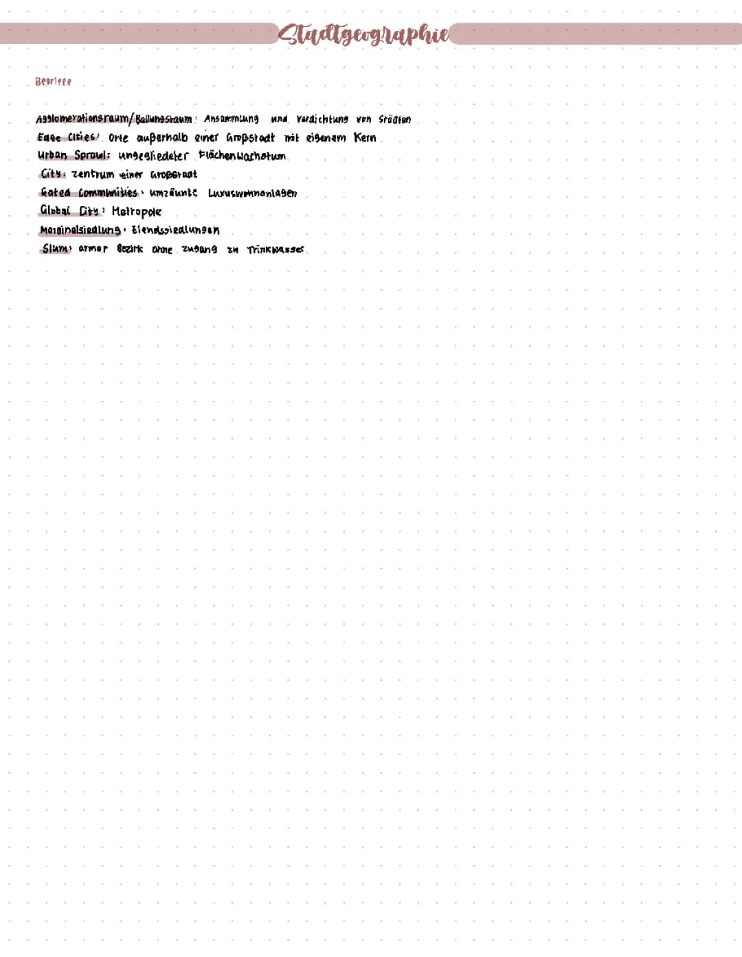stadtgeographie
