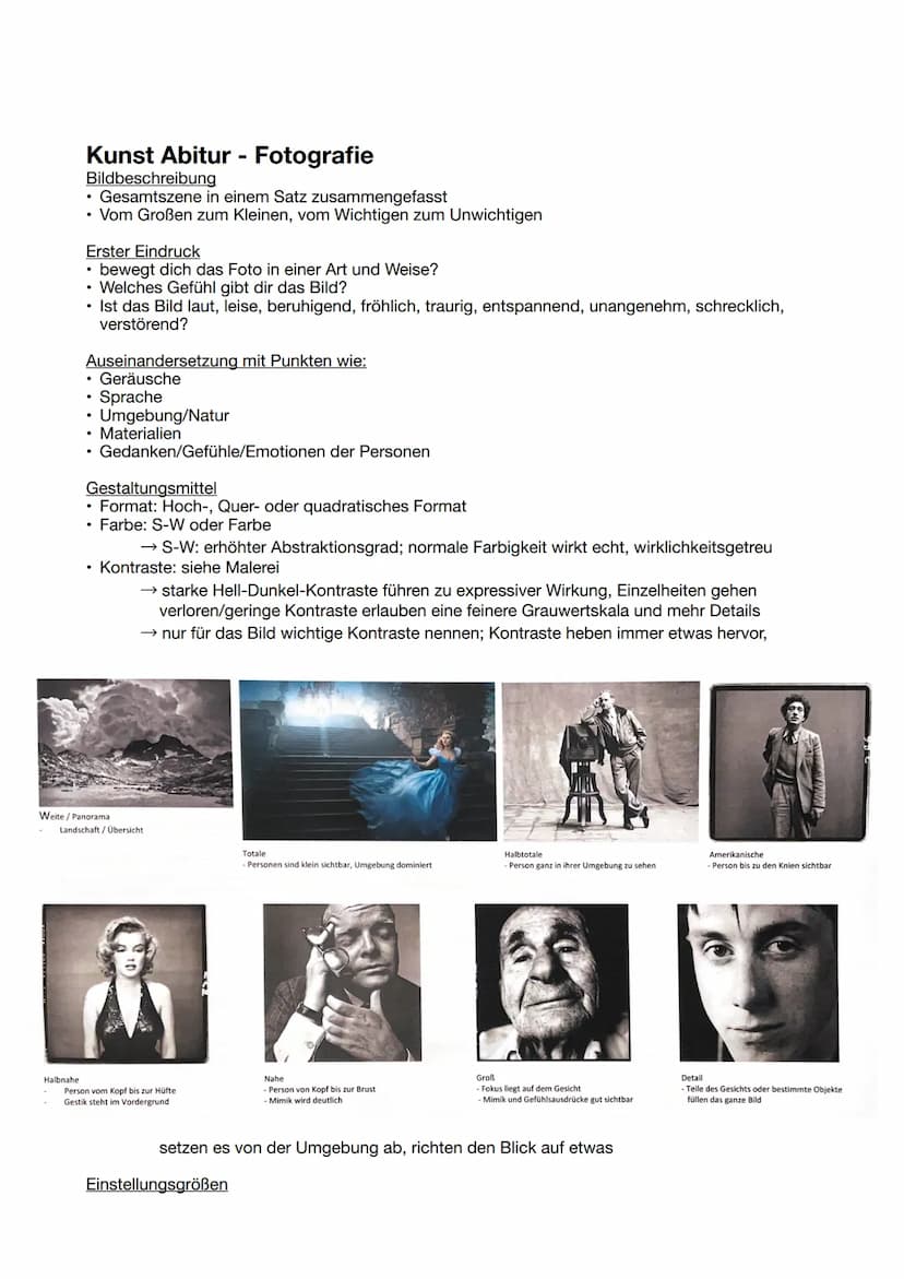 Kunst Abitur Malerei
BILDANALYSE
→ zunächst Einleitung (Titel, Künstler, Entstehungsjahr, Technik, Genre, Größe, Thema)
1. Bildbeschreibung 