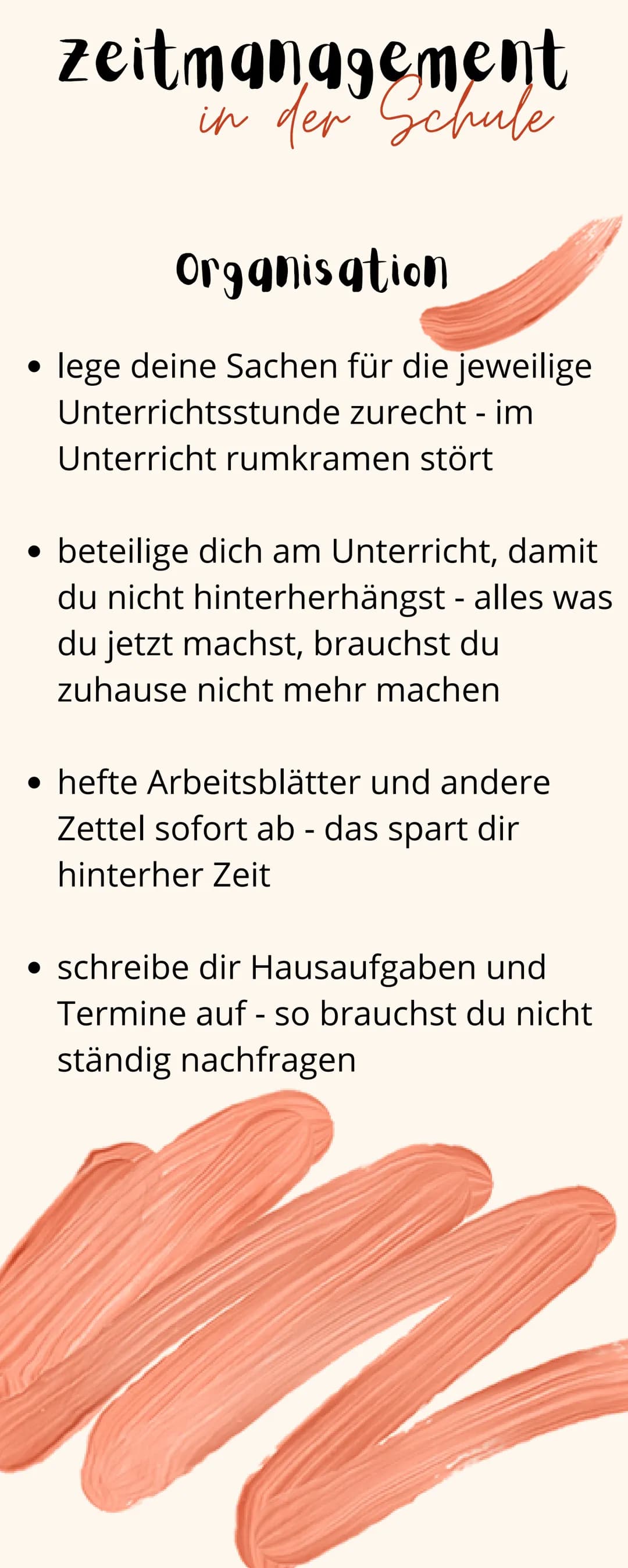 ZEITMANAGEMENT....
... ist wichtig. Wer seine Zeit
nicht einschätzen und planen
kann, vertrödelt viel davon.
Zeitmanagement und
Organisation