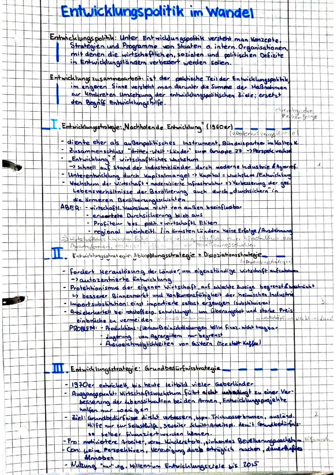 Entwicklungsstrategien für Entwicklungsländer - Beispiele und Geographie