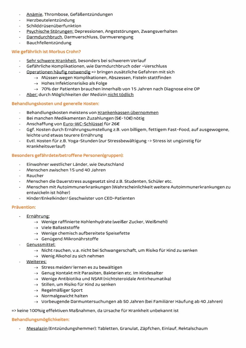 Definition:
Chronisch entzündliche Darmerkrankung (CED), unheilbare Autoimmunerkrankung
Entzündung der Schleimhaut im Verdauungstrakt
Kann a