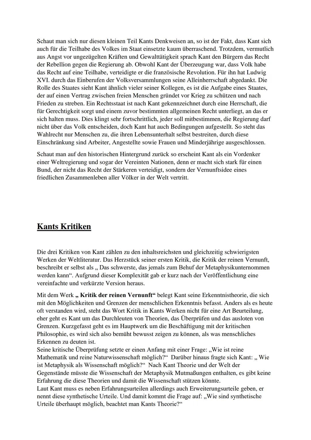 # Kant als Aufklärer

Sarah Beranek MSS 11

GK Geschichte Inhaltsangabe

1. Biographie des Immanuel Kant
2. Kants Denkweisen
3. Kants Kritik