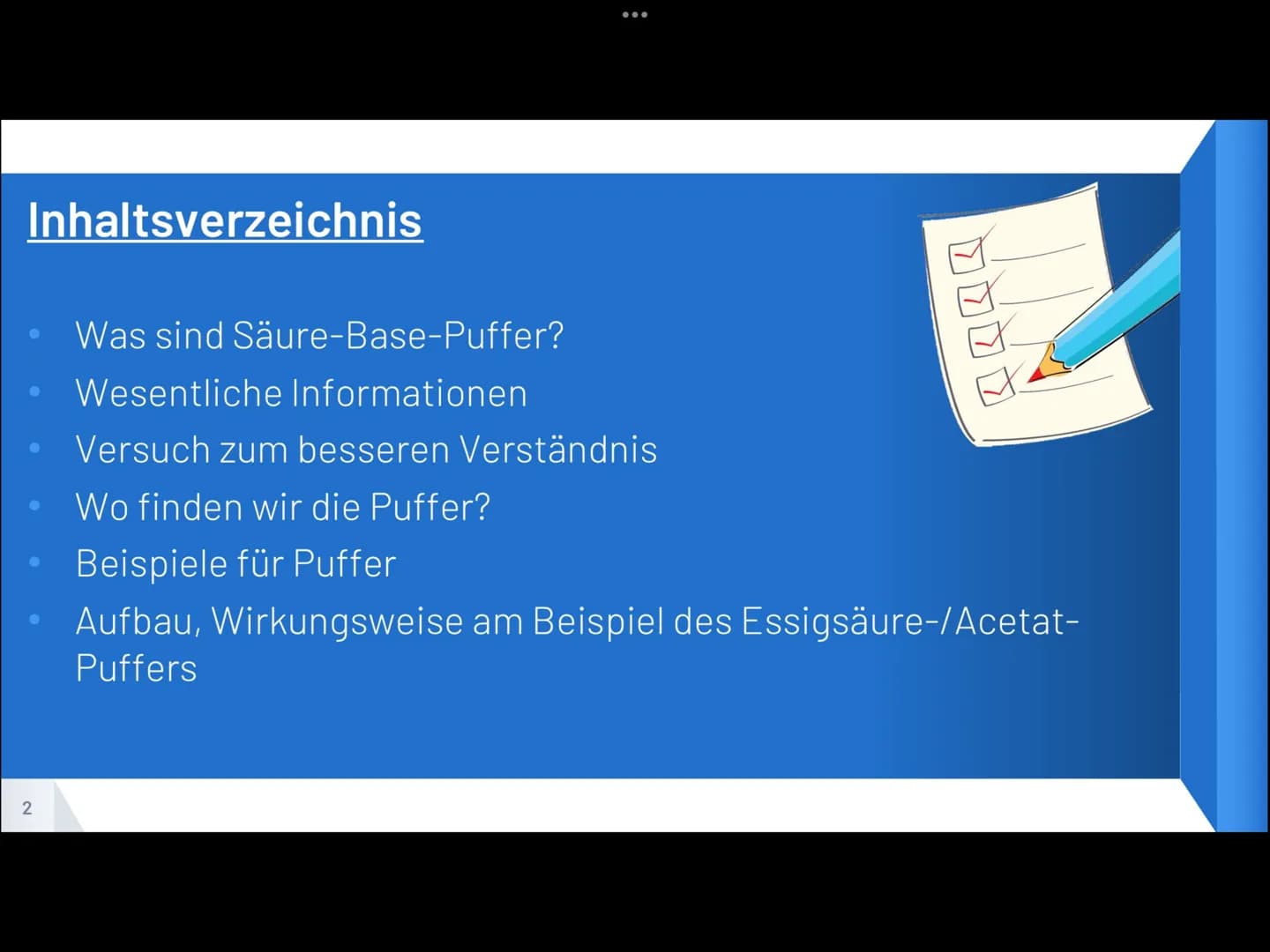 SÄURE-BASE-PUFFER
1. Was sind Säure-Base-Puffer?
>> Ein Puffer ist ein Gemisch aus einer mittelstarken oder schwachen Säure
und der korrespo