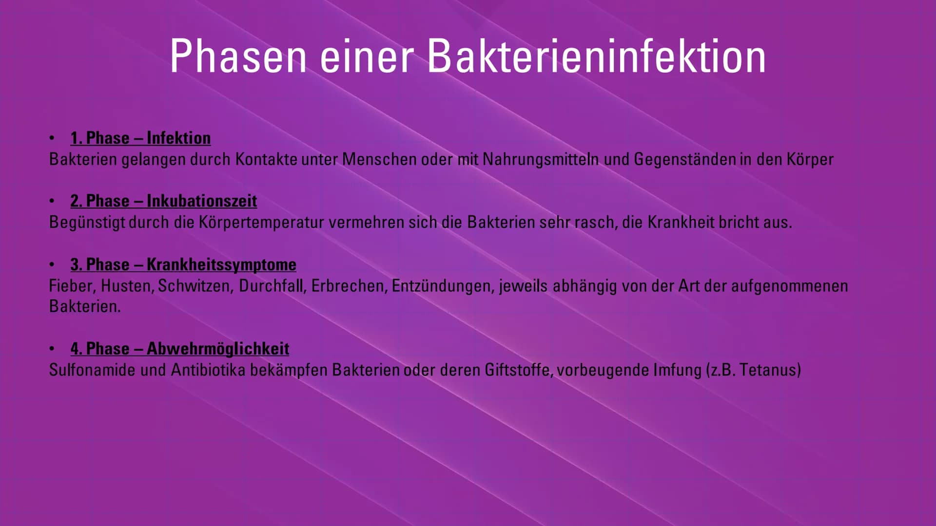 Infektionskrankheiten – Bakterien -
Viren
Übersicht
1. Was ist eine Infektion? Welche Erreger gibt es? (Krankheiten
durch...)
2. Eigenschaft