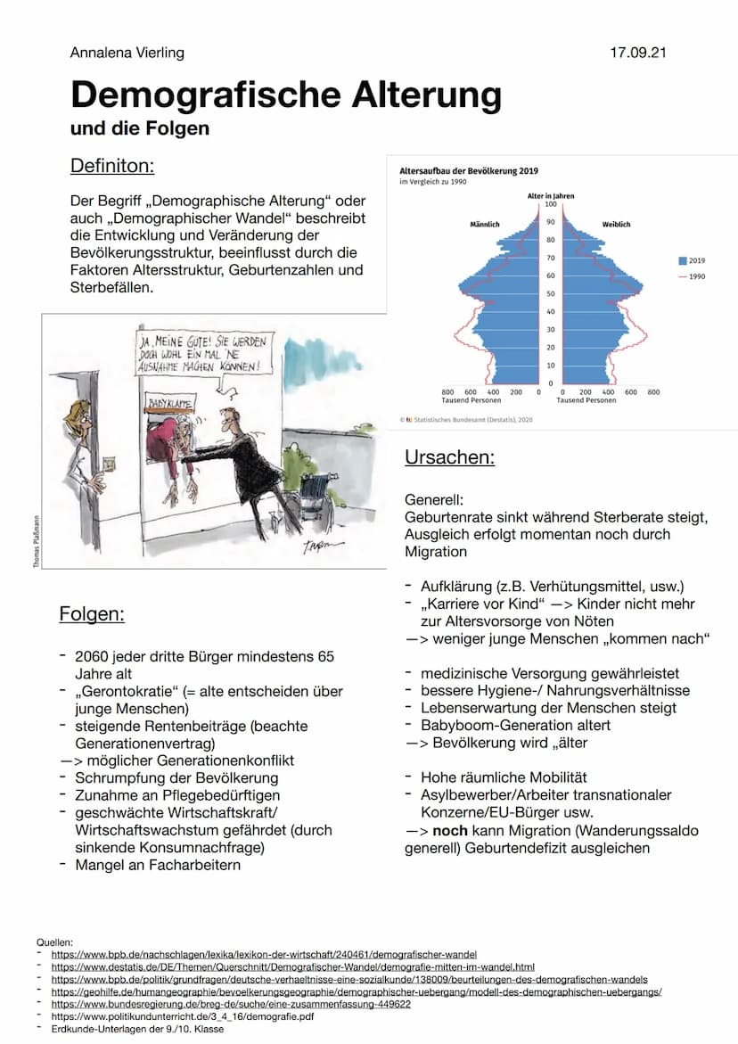 DEMOGRAFISCHE ALTERUNG
UND DIE FOLGEN
Altenheim Deutschland??! Datum:
Beurteilungen des demographischen Wandels
Wie ihr euch sicher schon de