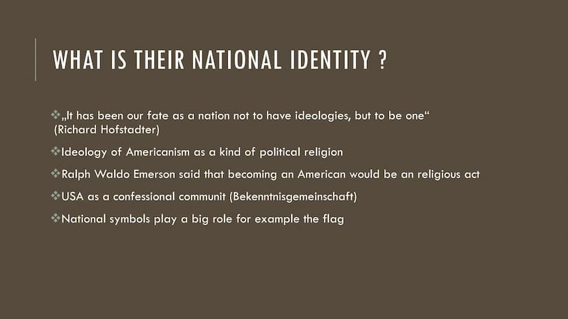 PATRIOTISM
Presented by Franziska STRUCTURE
Definition
Patriotism in schools
National identity
US-American Flag
National anthem
Pledge of Al