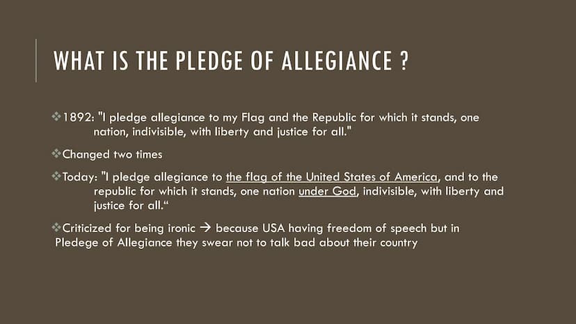 PATRIOTISM
Presented by Franziska STRUCTURE
Definition
Patriotism in schools
National identity
US-American Flag
National anthem
Pledge of Al
