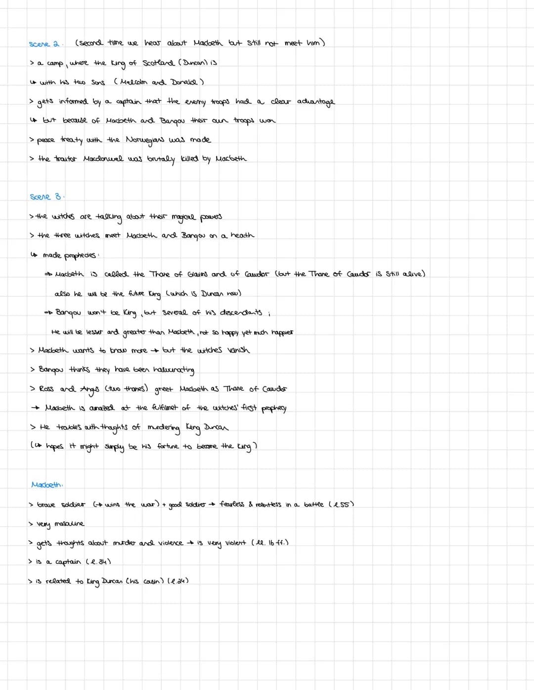 MAYDETU
Act one, Scene 1.
us language
> the witches are wispering while thinder and lighthing.
> only short sentences + example: "Upon the h