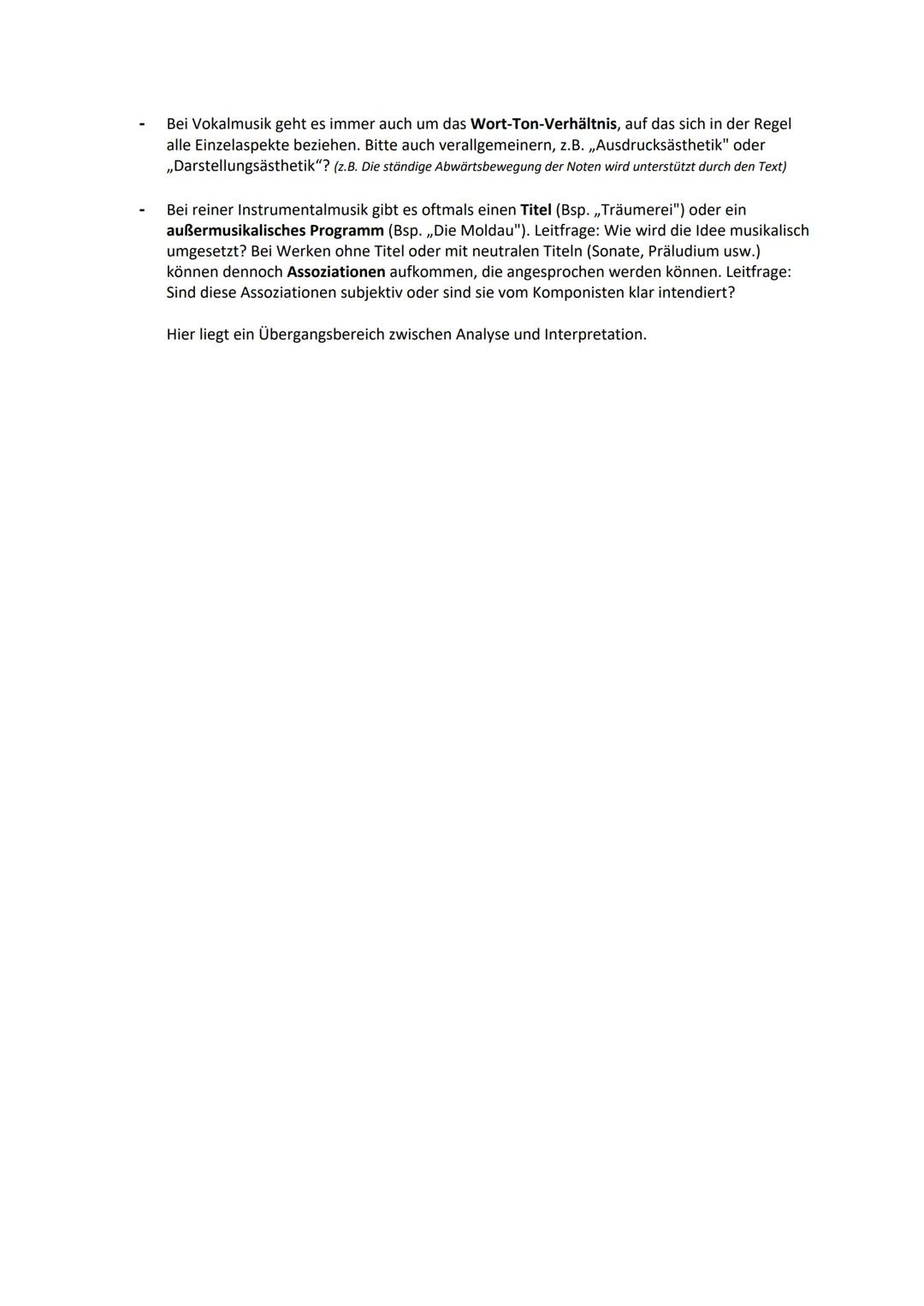 # Analyse und Interpretation
„Gebrauchsanweisung"

Allgemeines:

- Analyse und Interpretation gehören zusammen. (Zusammenhängender Text)
- D