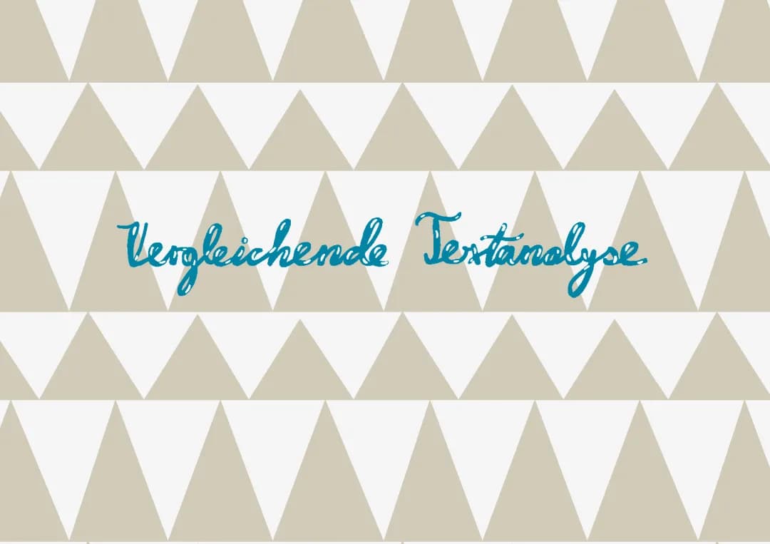 Vergleichende Textanalyse 