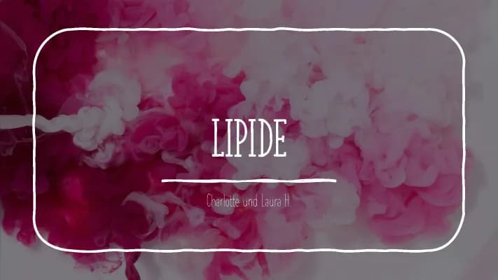 Know Lipide Präsentation  thumbnail