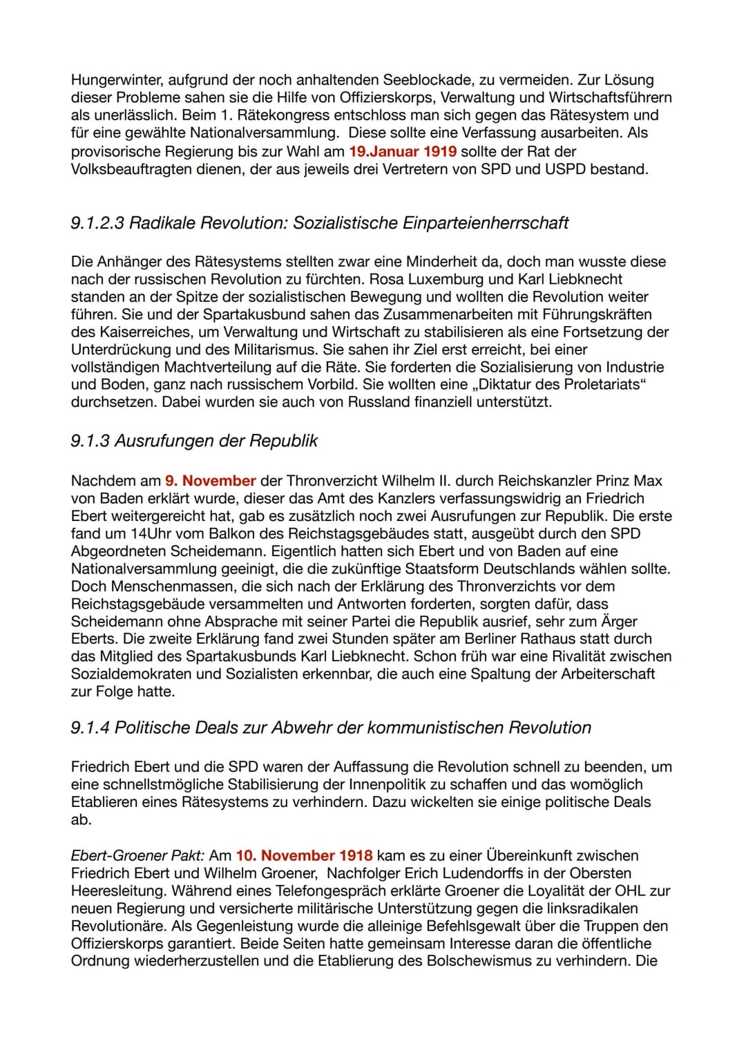 9.1 Die Revolution von 1918
9.1.1 Das Ende der Monarchie im Deutschen Reich: Matrosenaufstände und
Abdankung
Die deutsche Niederlage im Erst