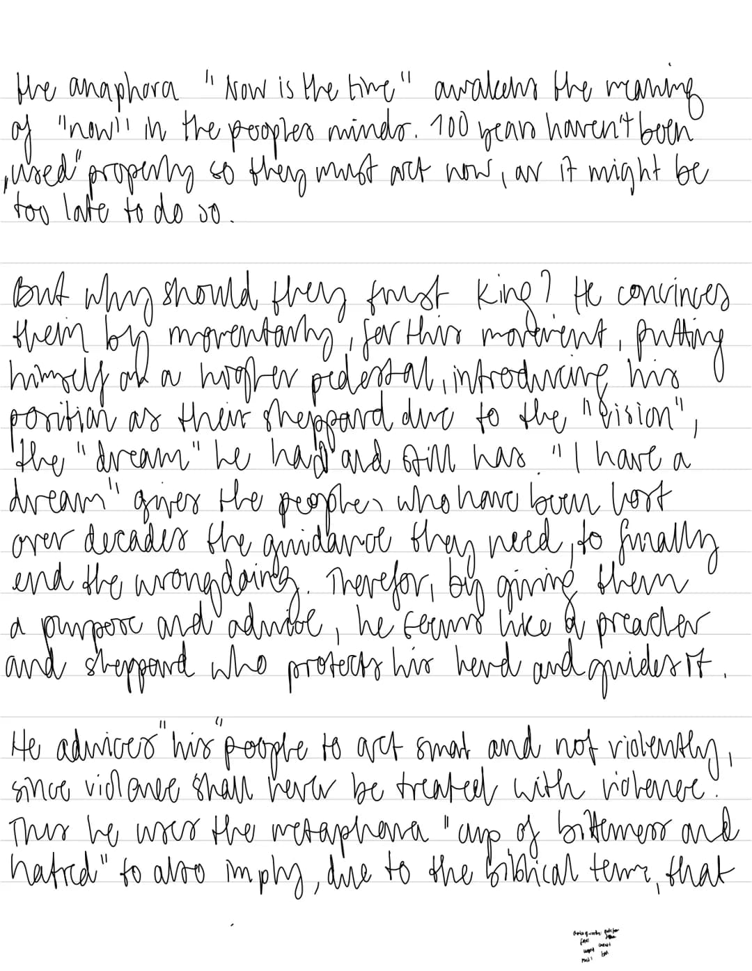 "I have a dream" speech analysis
political
The speech "I have a dream" delivered by Martin Luther
King in 1963 in Washington D.C. stresses t