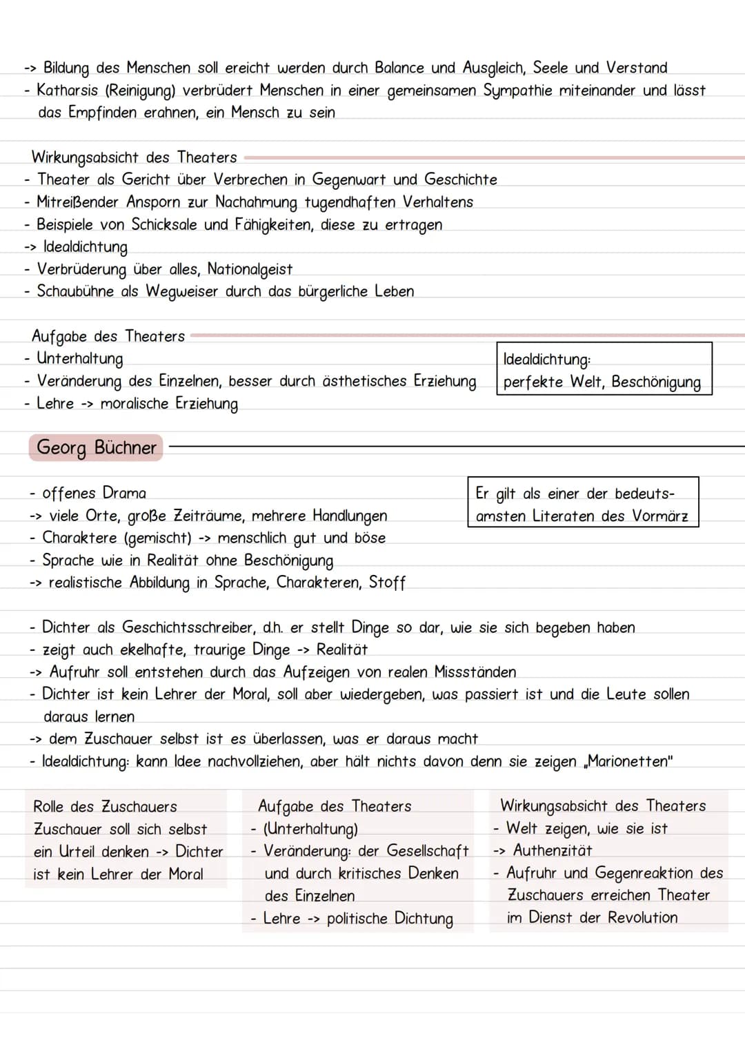 Tramentheorie
Aristoteles
Geschlossenes Drama
Einheit von Zeit, Ort und Handlung
-> innerhalb 24 Stunden, gleicher Handlungsort,
klar abgegr