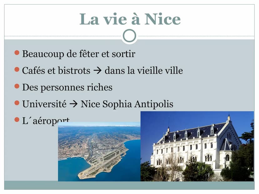 NICE Une table de matières
Feuille 1: La ville
Feuille 2 : La ville
• Feuille 3 : Les promenade d.
Anglais
Feuille 4 Vieille ville
Feuille 5