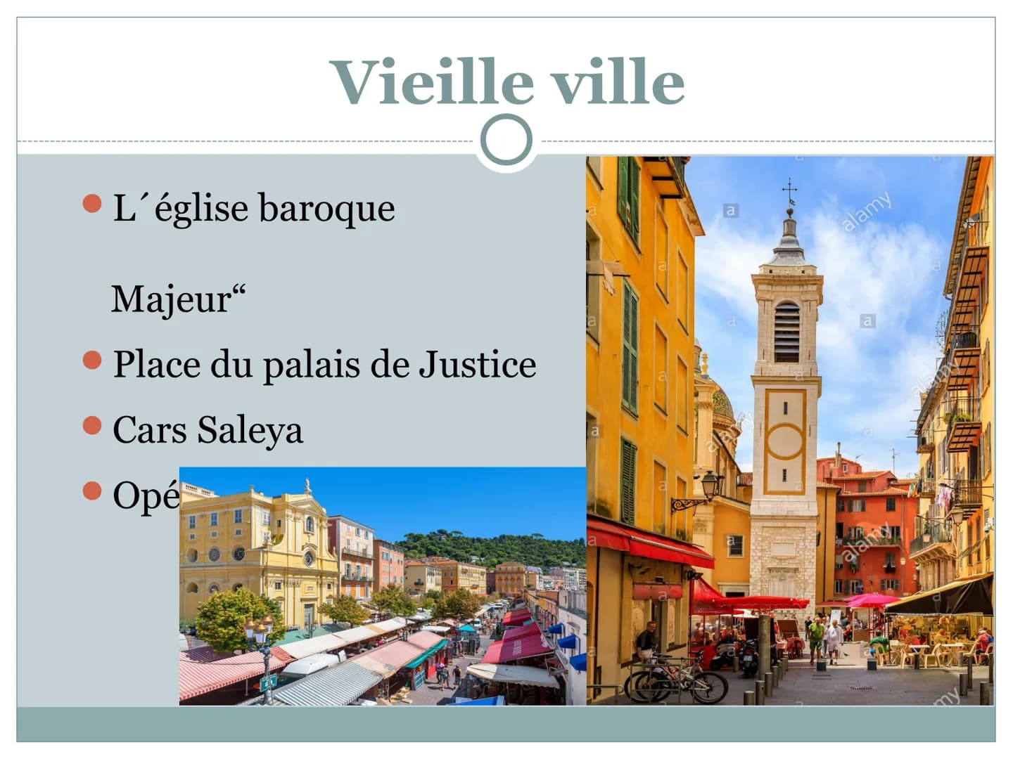 NICE Une table de matières
Feuille 1: La ville
Feuille 2 : La ville
• Feuille 3 : Les promenade d.
Anglais
Feuille 4 Vieille ville
Feuille 5