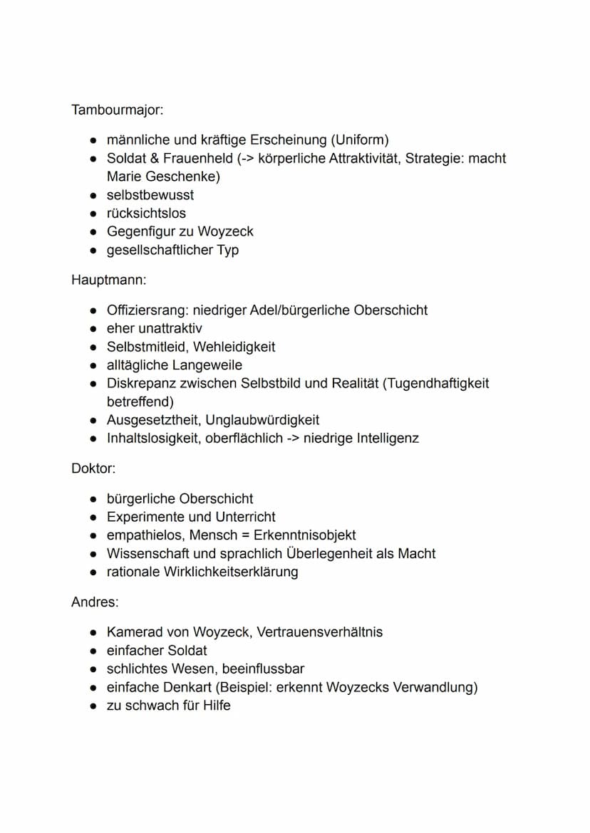 4.Figuren
Marie
Versorger von ..
& Sohn
Christian
Affäre
Distanz
Woyzeck
Nebenjob
Erniedrigung als
Versuchsobjekt
Konkurrenz,
Erniedrigungen
