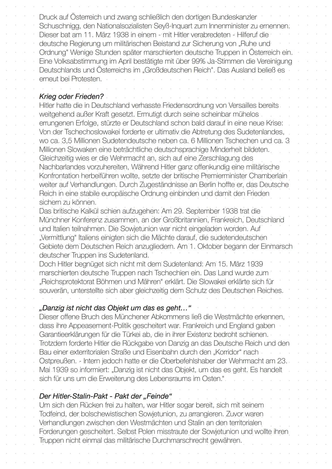 DIE NATIONALSOZIALISTISCHE AUBENPOLITIK
Friedenspropaganda und Kriegsvorbereitung - die nationalsozialistische
Außenpolitk
Der frühere Premi