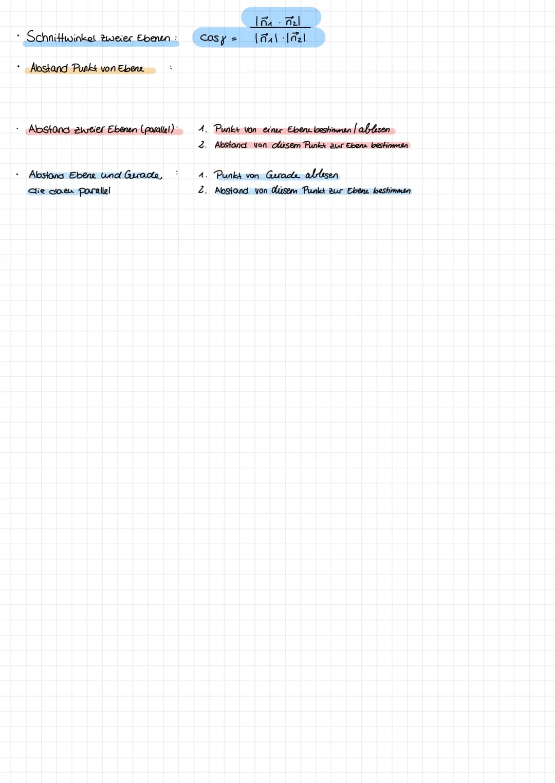 ANALYTISCHE
TISCHE GEOMETRIE
Betrag eines Vektors.
(Abstand zweier P)
Rechnen mit Vektoren:
Addition:
Skalasmultiplikation:
a+b=
Skalarprodu