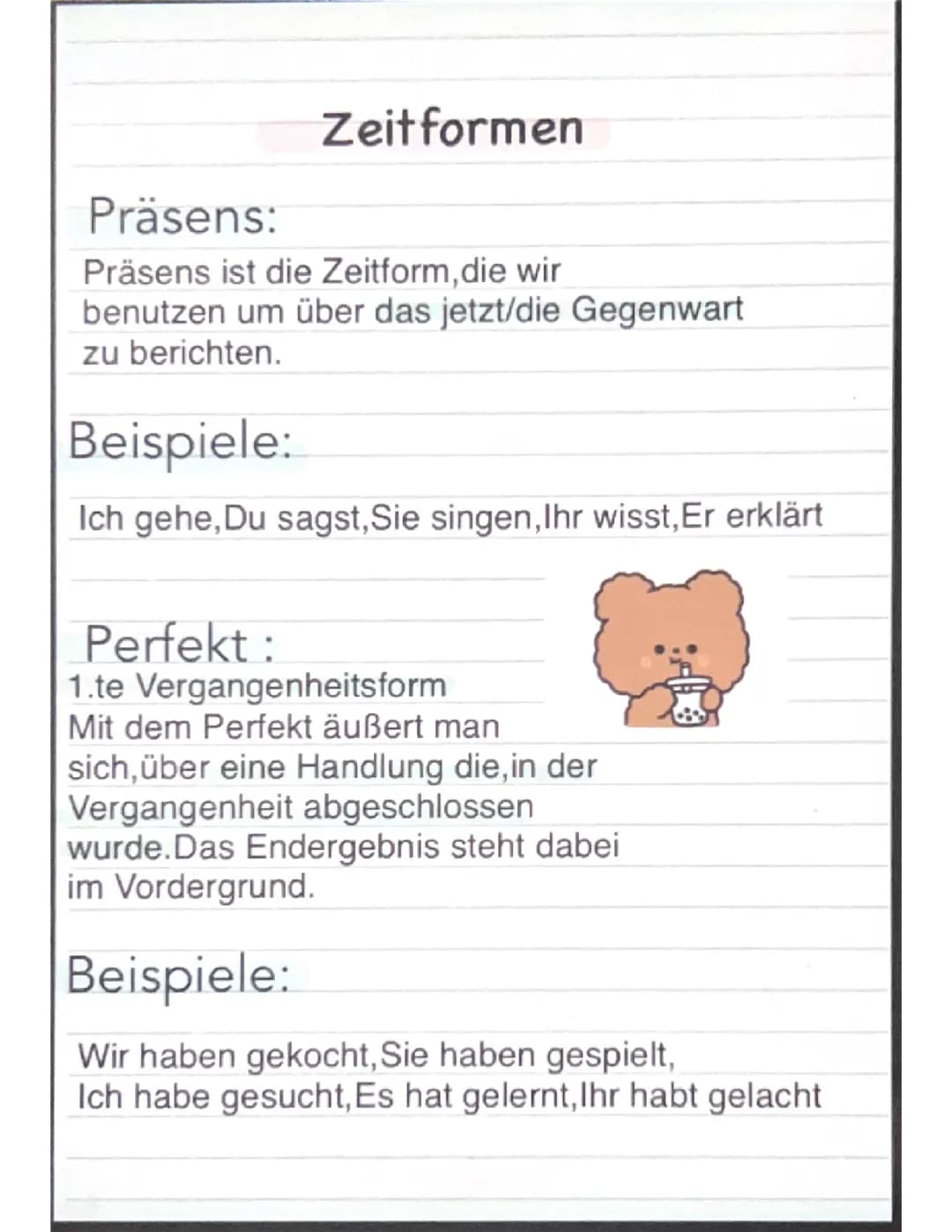 Zeitformen deutsch 🫶