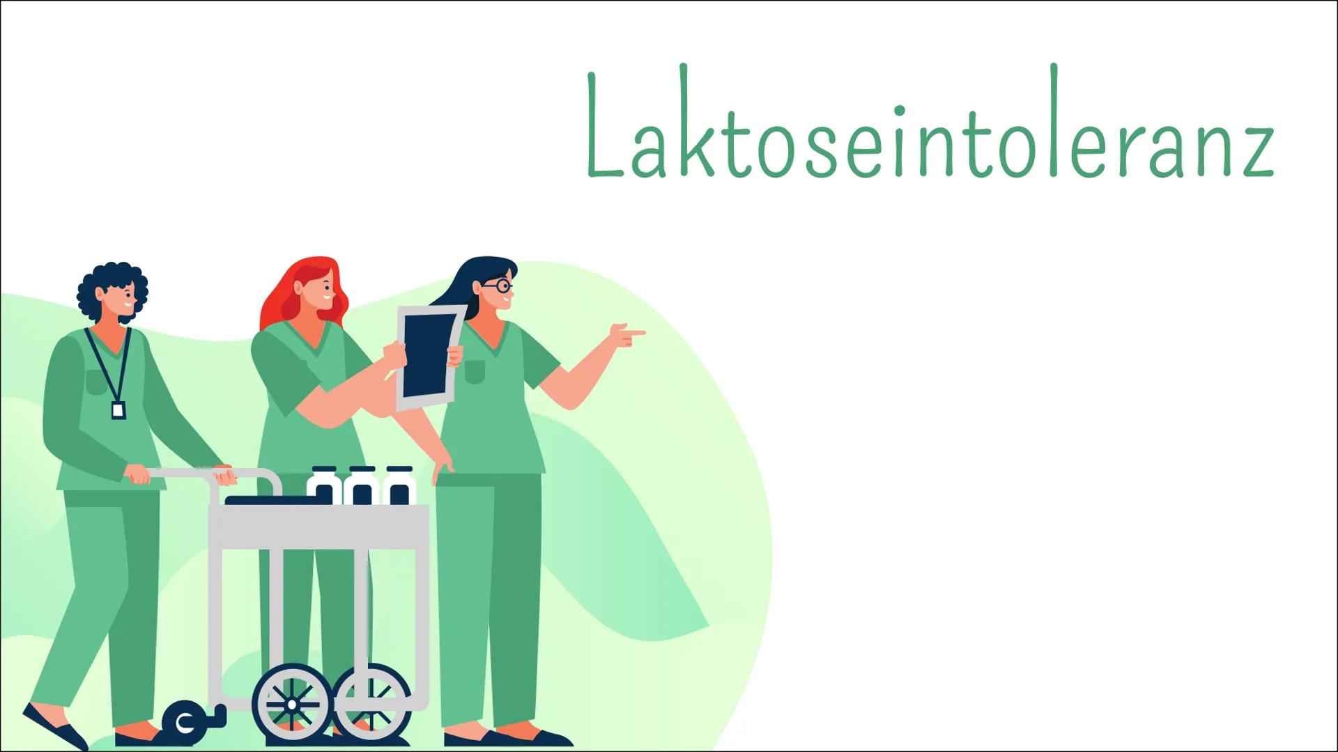 # Laktoseintoleranz # Gliederung

01
Definiton

02
Laktoseabbau

03
Symptome

04
Häufigkeit

05
Diagnostik

06
Behandlung # 01

Definition -