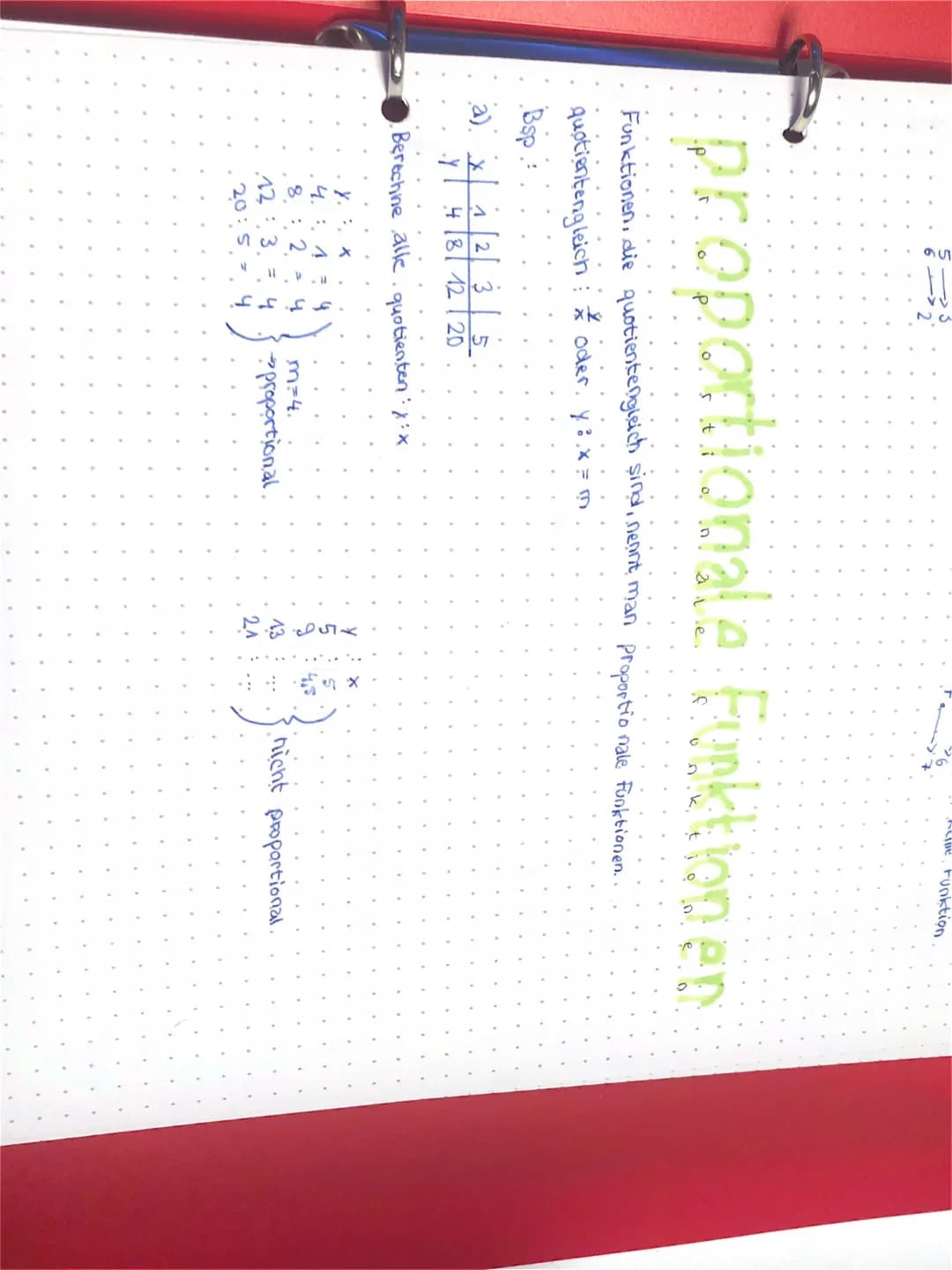 proportionale Funktionen