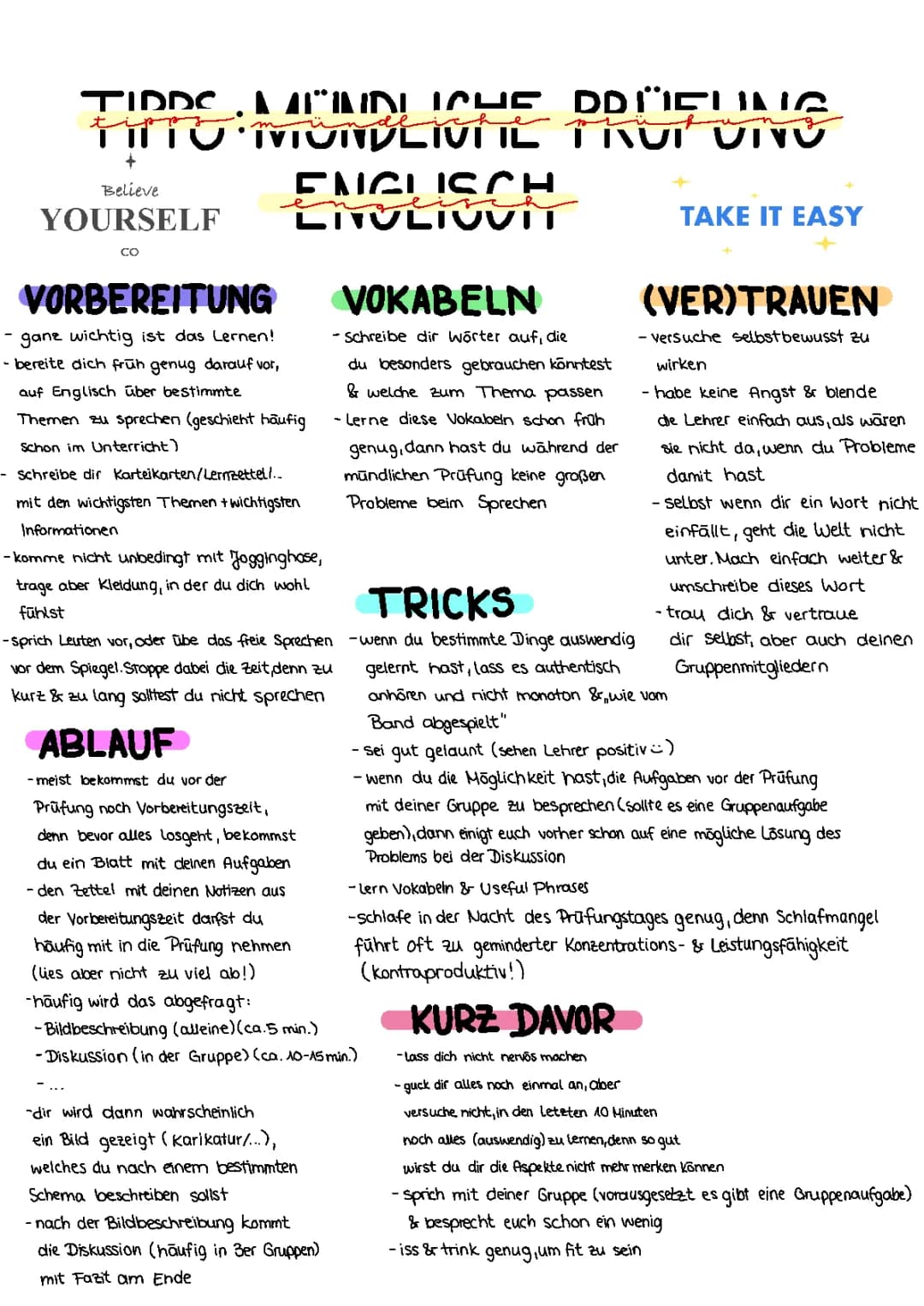 Mündliche Prüfung 