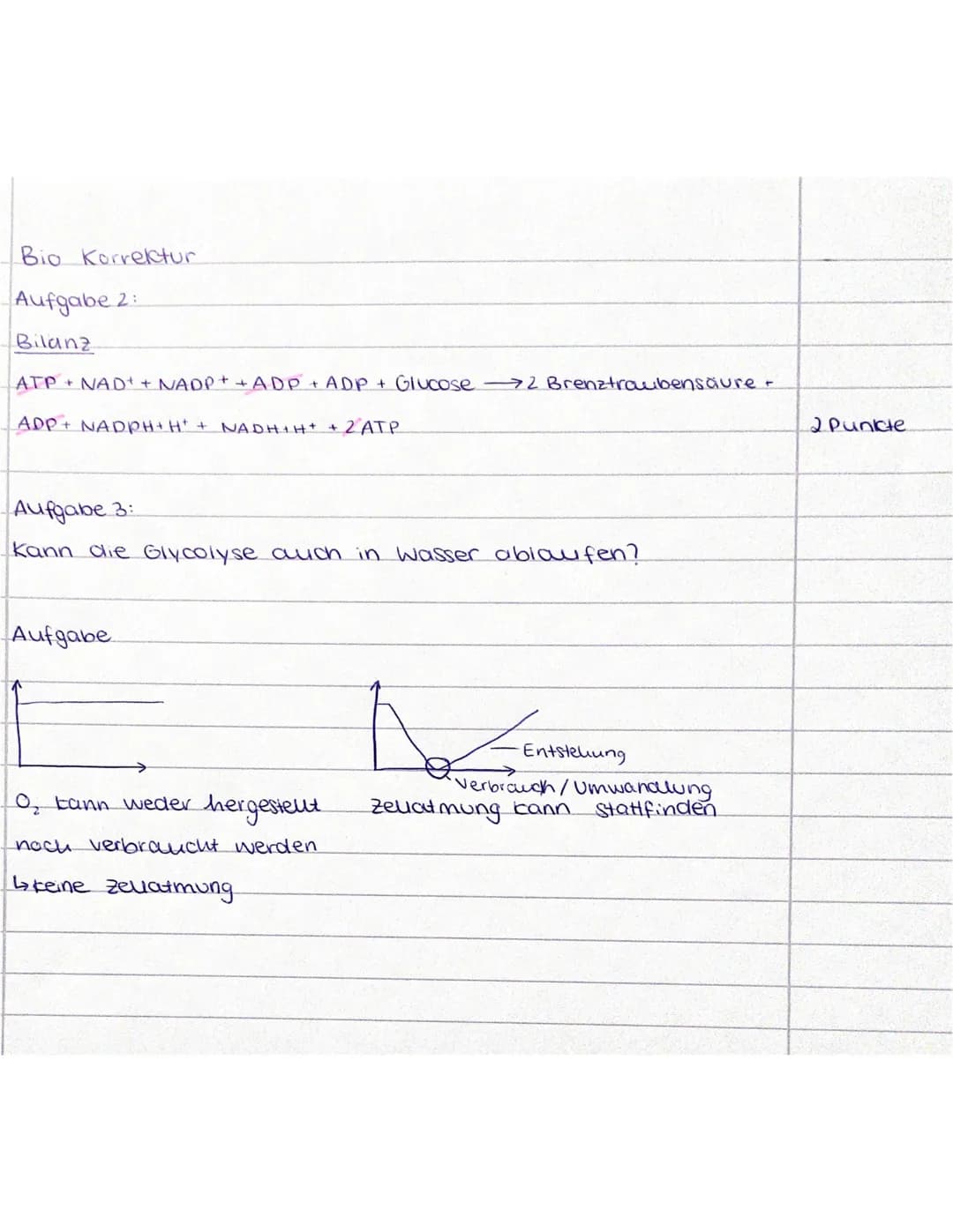 Jahrgang 12
Name: Elisabeths
Ergebnis:
Aufgabennummer
1
Erreichte Punktzahl
7
Mögliche Punktzahl 7
Biologie gN (Wo)
Klausur Nr. 1 - Zellatmu