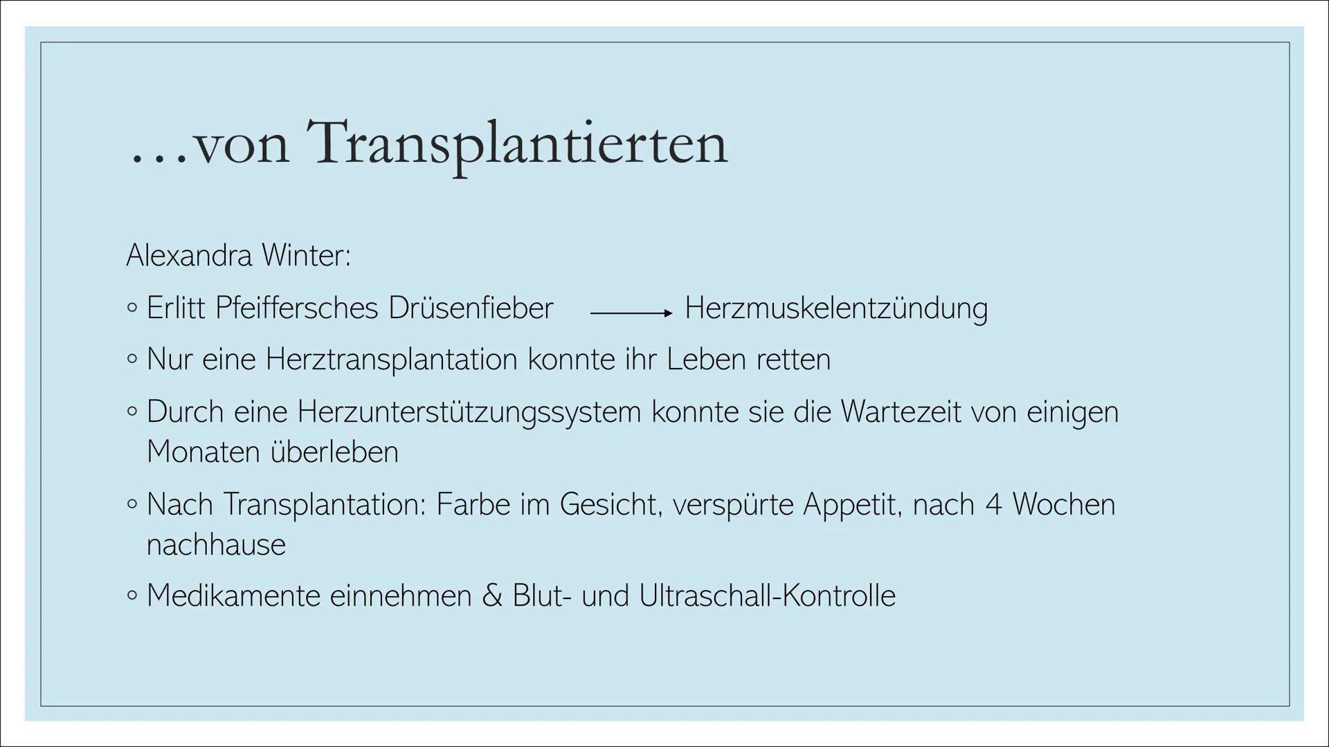 ORGANSPENDE Struktur
1. Leitfrage
2.
Definition
3. Organe und Gewebe zum Spenden
4. Voraussetzungen
5. Organspendeausweis
6. Organspender in