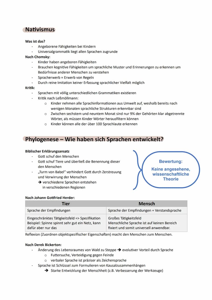 ●
Sprache wird erlernt!
keine genetische Anlage
bei Geburt vorhanden
Spracherwerbstheorien
INTERAKTIONISMUS Jerome Brunner, Catherine Snow)
