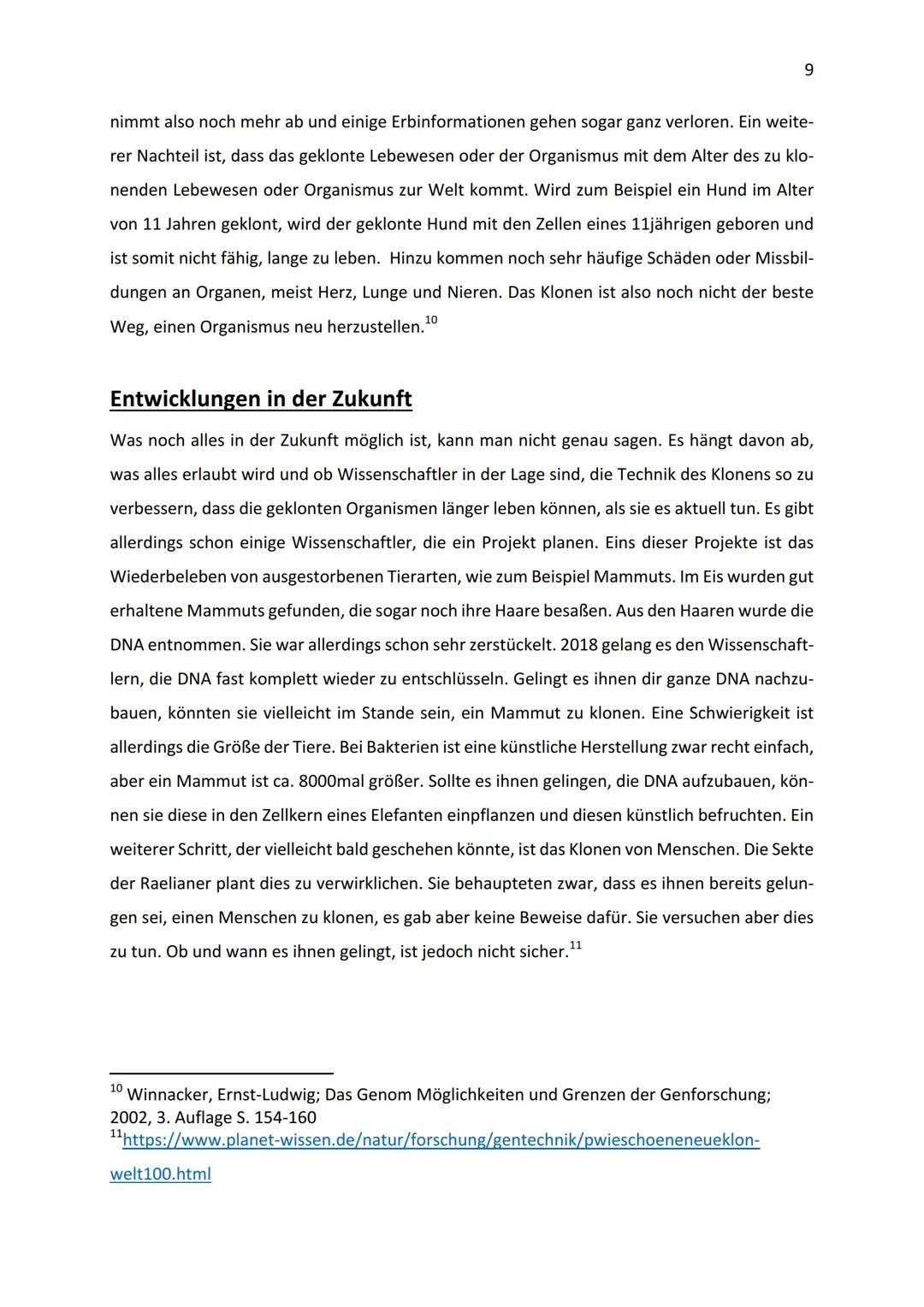 2019/20
Klonen-Anfänge, Gegenwart und Zukunft
10b
04.02.2020 1.
II.
III.
Einleitung
Anfänge
A. Erste Untersuchungen und Anwendungen
B. Dolly