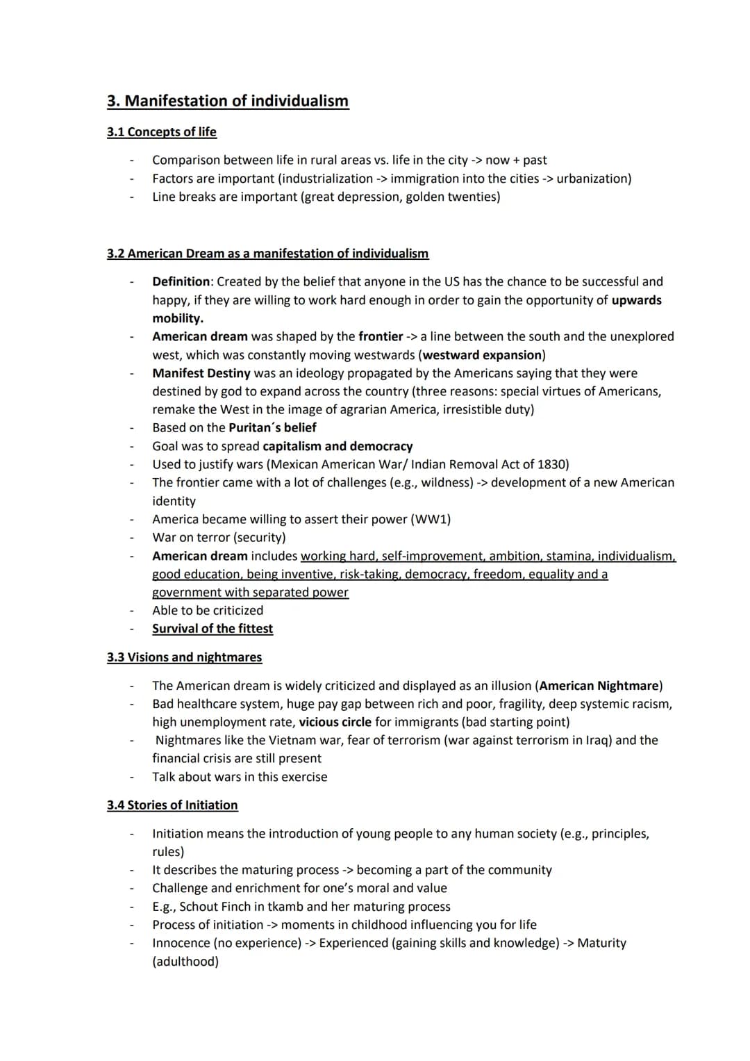 Englisch Lernzettel Leistungskurs Hessen
1. The USA - the formation of a nation
1.1 Development and principles of American democracy and the